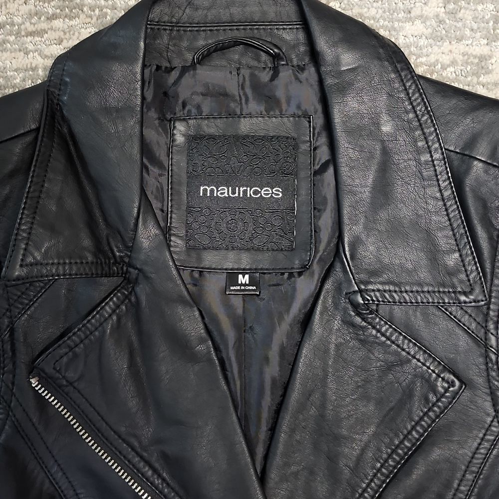 Maurices brand black pleather vest - Picture 6 of 8